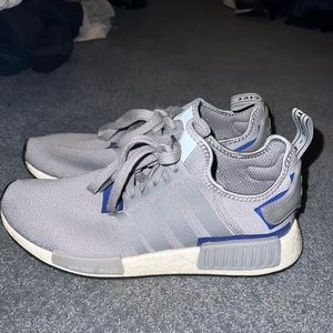 Adidas NMD R1 grey and blue. Size 10.